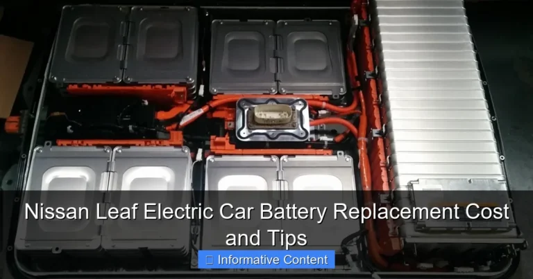 Nissan Leaf Electric Car Battery Replacement Cost and Tips