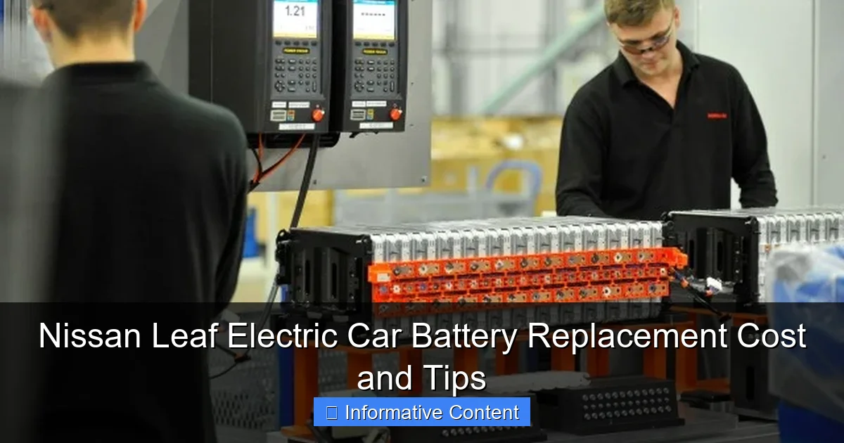 Nissan Leaf Electric Car Battery Replacement Cost and Tips