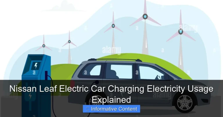 Nissan Leaf Electric Car Charging Electricity Usage Explained