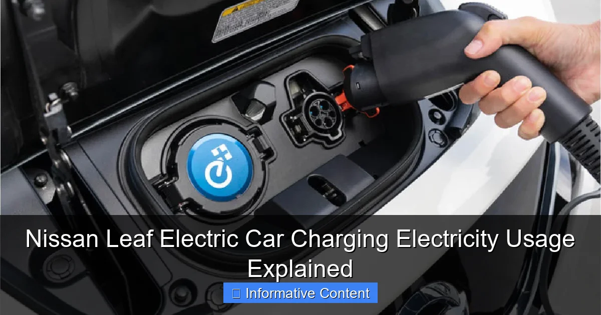 Nissan Leaf Electric Car Charging Electricity Usage Explained