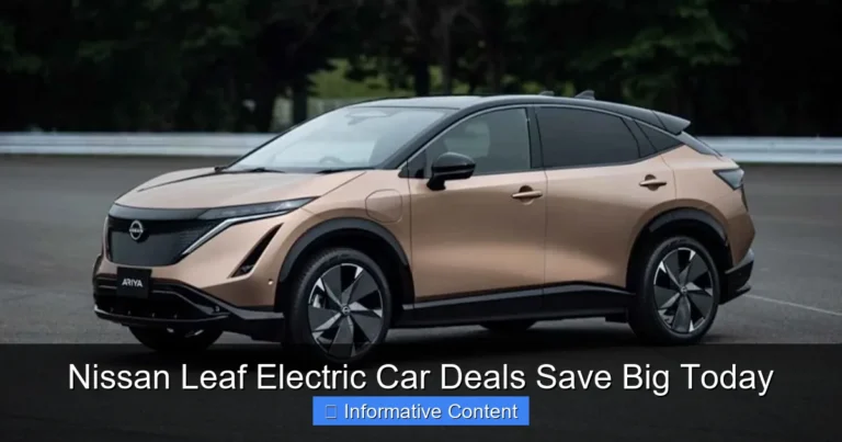 Nissan Leaf Electric Car Deals Save Big Today