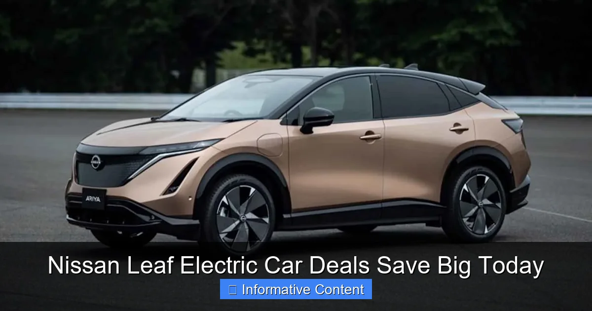 Nissan Leaf Electric Car Deals Save Big Today