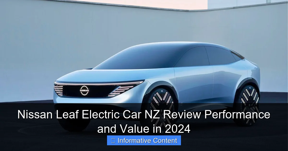 Nissan Leaf Electric Car NZ Review Performance and Value in 2024