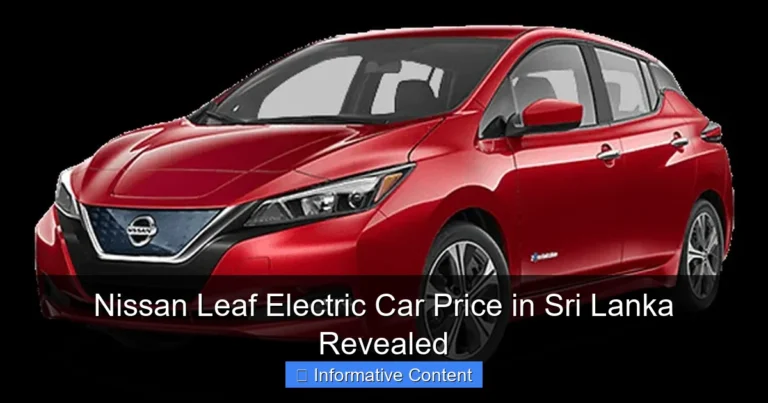 Nissan Leaf Electric Car Price in Sri Lanka Revealed