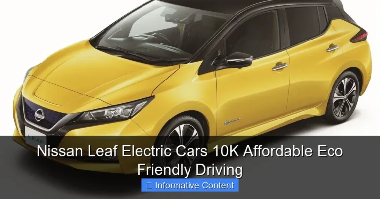 Nissan Leaf Electric Cars 10K Affordable Eco Friendly Driving