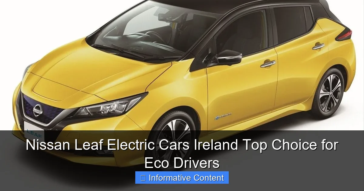 Nissan Leaf Electric Cars Ireland Top Choice for Eco Drivers