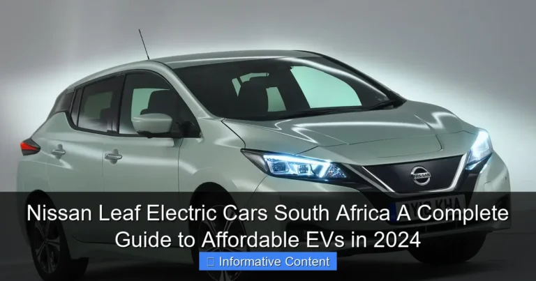 Nissan Leaf Electric Cars South Africa A Complete Guide to Affordable EVs in 2024