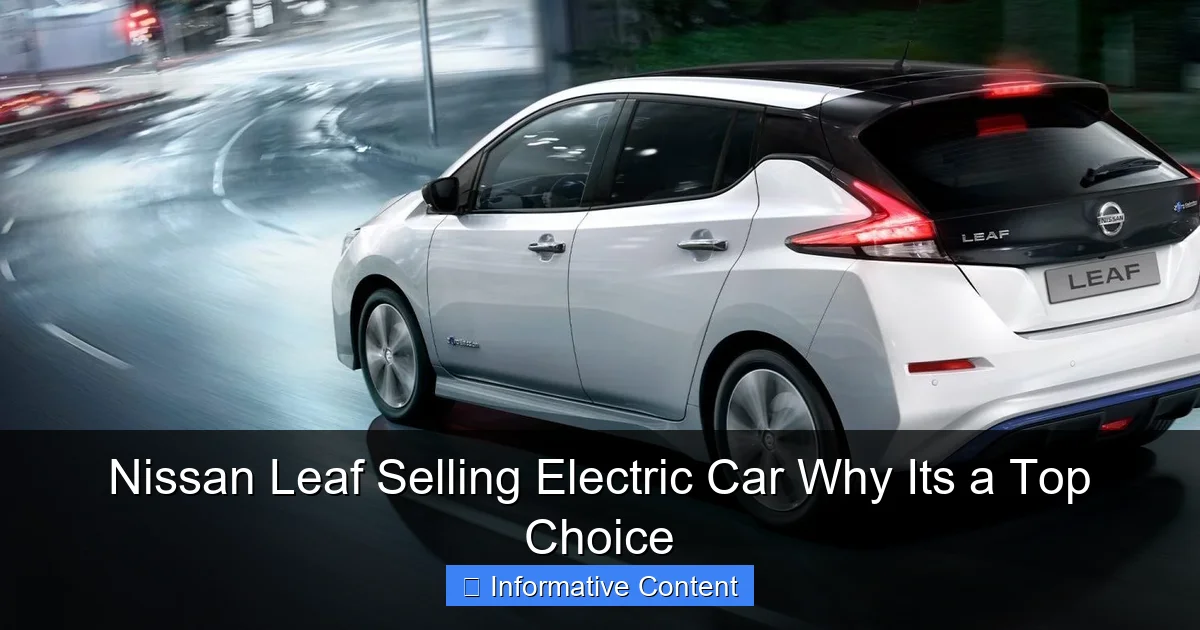 Nissan Leaf Selling Electric Car Why Its a Top Choice