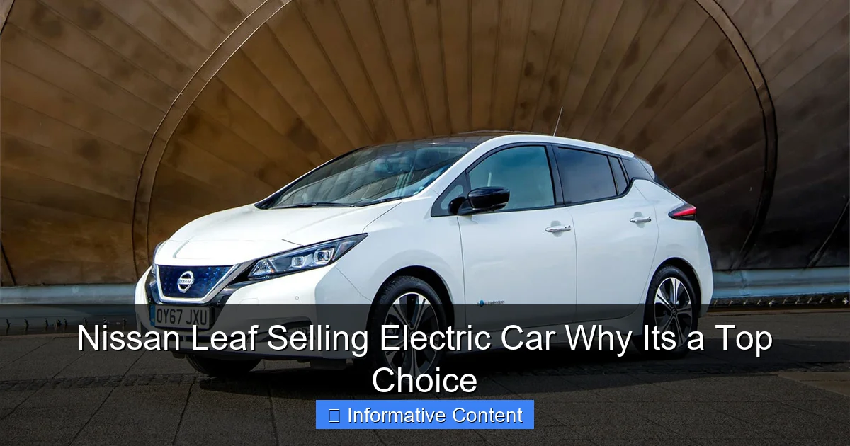 Nissan Leaf Selling Electric Car Why Its a Top Choice