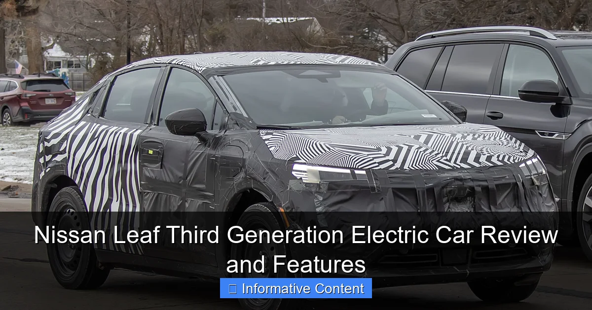 Nissan Leaf Third Generation Electric Car Review and Features