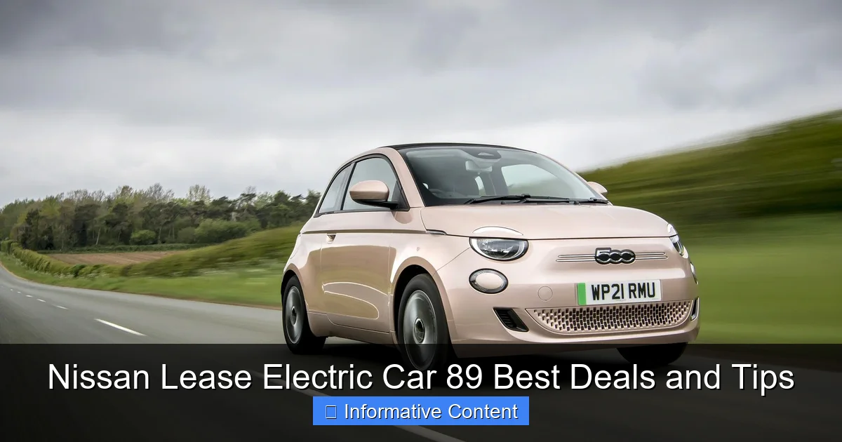 Nissan Lease Electric Car 89 Best Deals and Tips