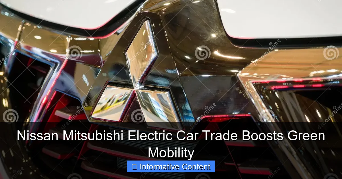 Nissan Mitsubishi Electric Car Trade Boosts Green Mobility