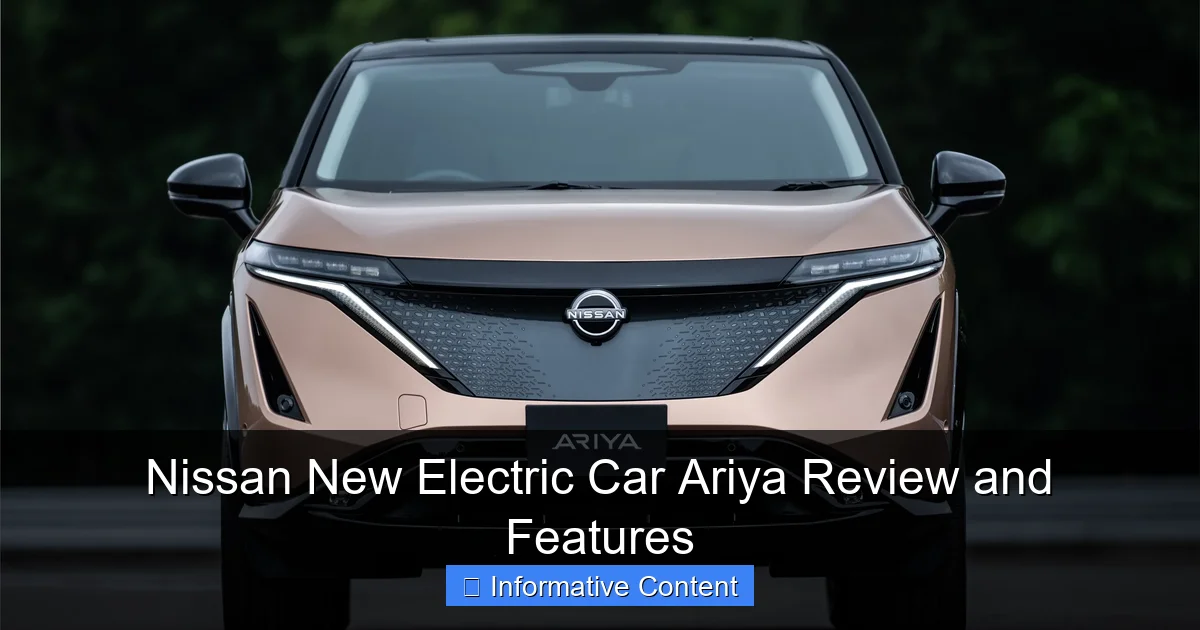 Nissan New Electric Car Ariya Review and Features