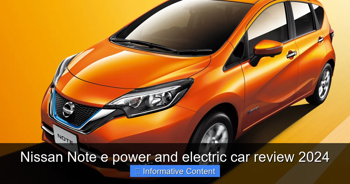 Nissan Note e power and electric car review 2024
