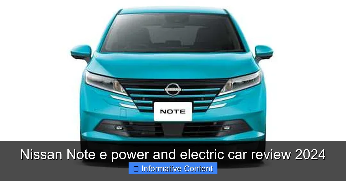 Nissan Note e power and electric car review 2024