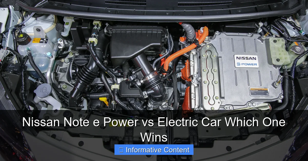 Nissan Note e Power vs Electric Car Which One Wins
