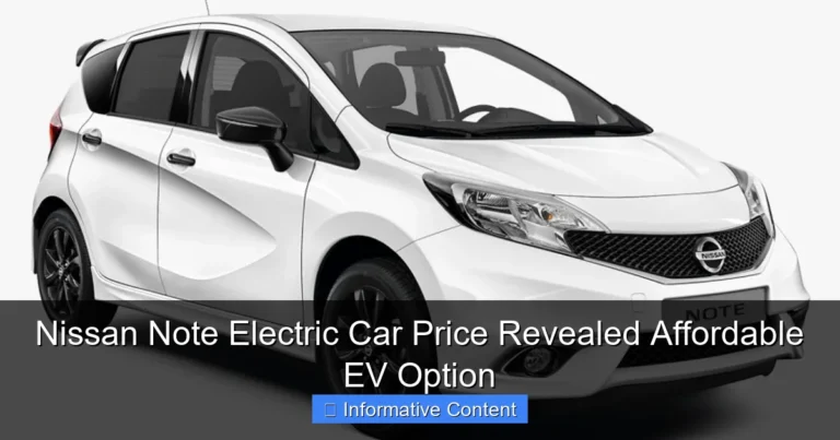 Nissan Note Electric Car Price Revealed Affordable EV Option