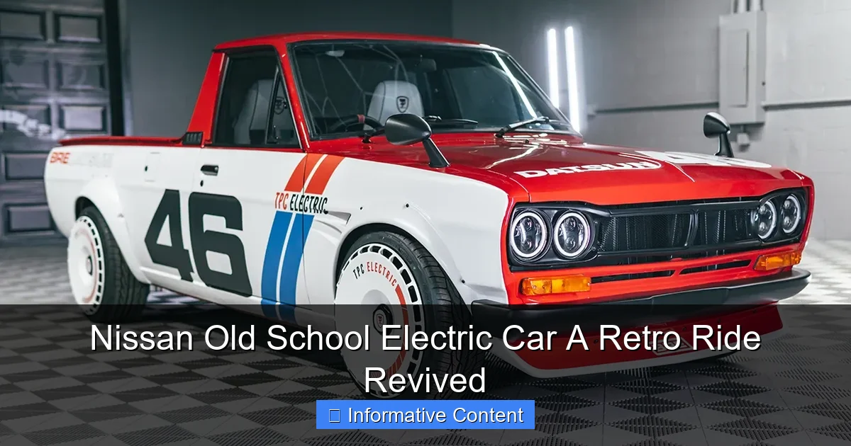 Nissan Old School Electric Car A Retro Ride Revived