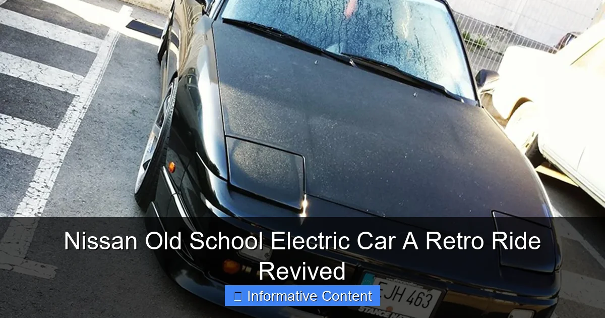 Nissan Old School Electric Car A Retro Ride Revived