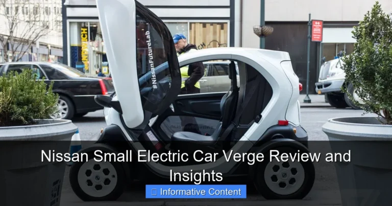Nissan Small Electric Car Verge Review and Insights