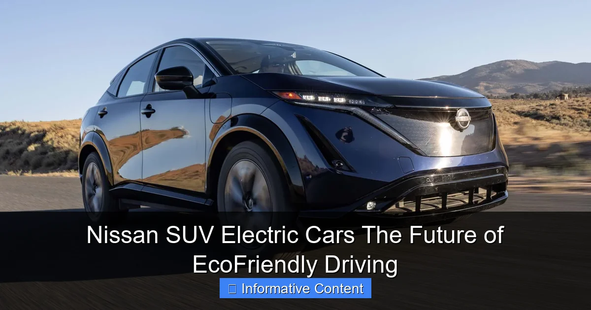 Nissan SUV Electric Cars The Future of EcoFriendly Driving