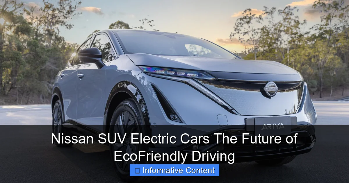 Nissan SUV Electric Cars The Future of EcoFriendly Driving