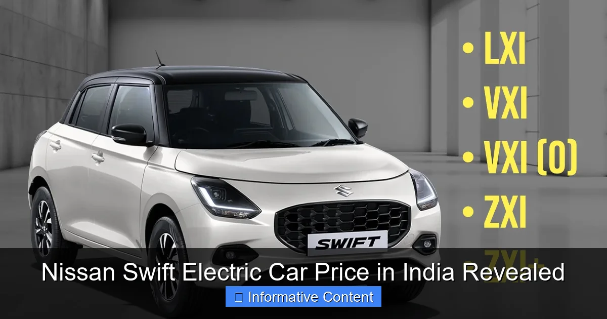 Nissan Swift Electric Car Price in India Revealed