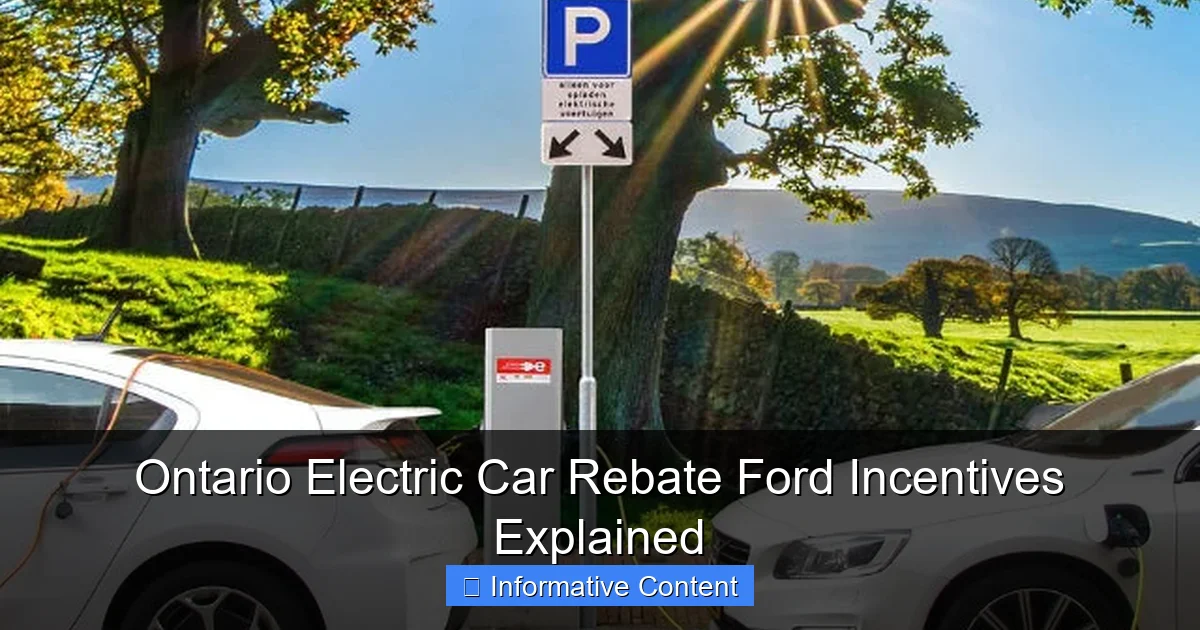 Ontario Electric Car Rebate Ford Incentives Explained