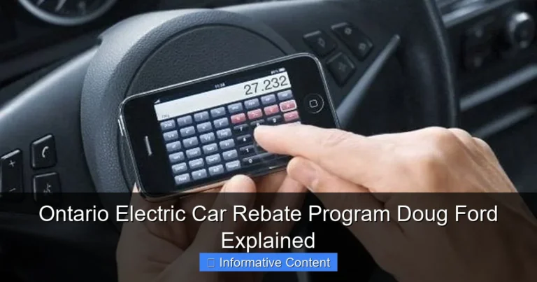Ontario Electric Car Rebate Program Doug Ford Explained