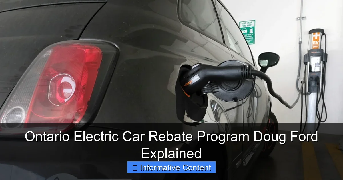 Ontario Electric Car Rebate Program Doug Ford Explained