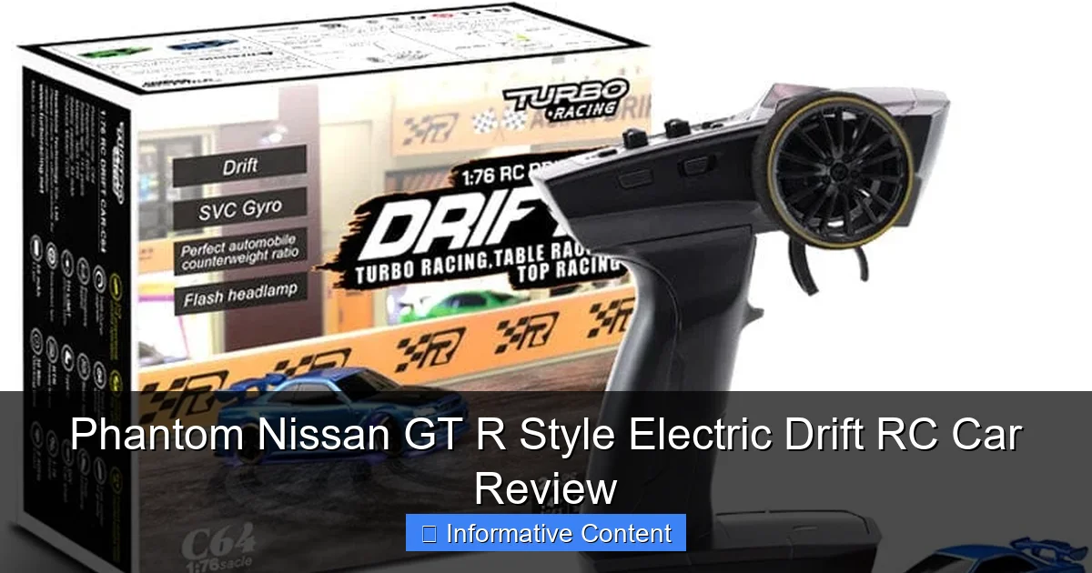 Phantom Nissan GT R Style Electric Drift RC Car Review