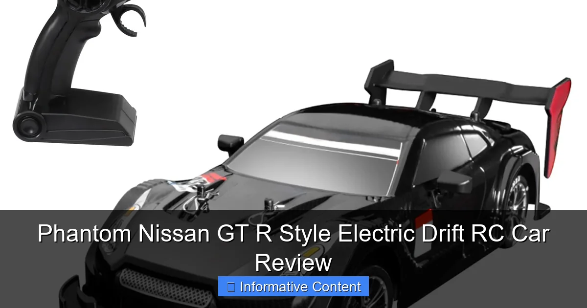 Phantom Nissan GT R Style Electric Drift RC Car Review