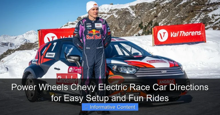 Power Wheels Chevy Electric Race Car Directions for Easy Setup and Fun Rides