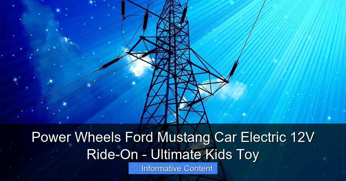 Power Wheels Ford Mustang Car Electric 12V Ride-On - Ultimate Kids Toy