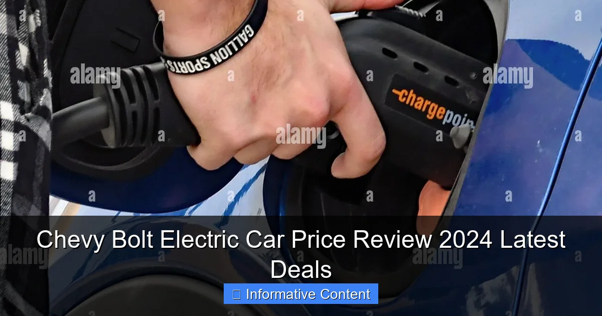 Chevy Bolt Electric Car Price Review 2024 Latest Deals
