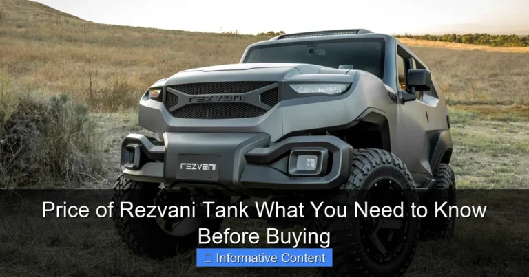 Price of Rezvani Tank What You Need to Know Before Buying