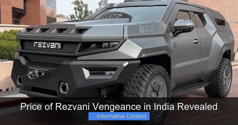 Price of Rezvani Vengeance in India Revealed