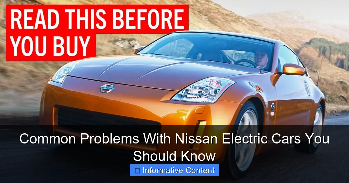Common Problems With Nissan Electric Cars You Should Know