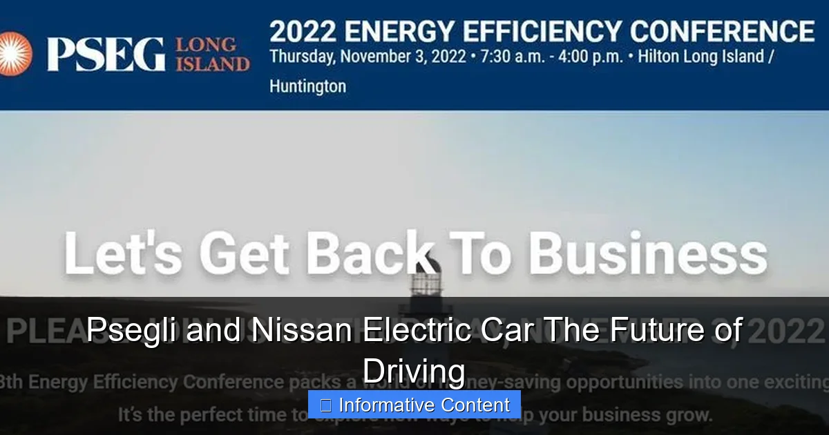 Psegli and Nissan Electric Car The Future of Driving