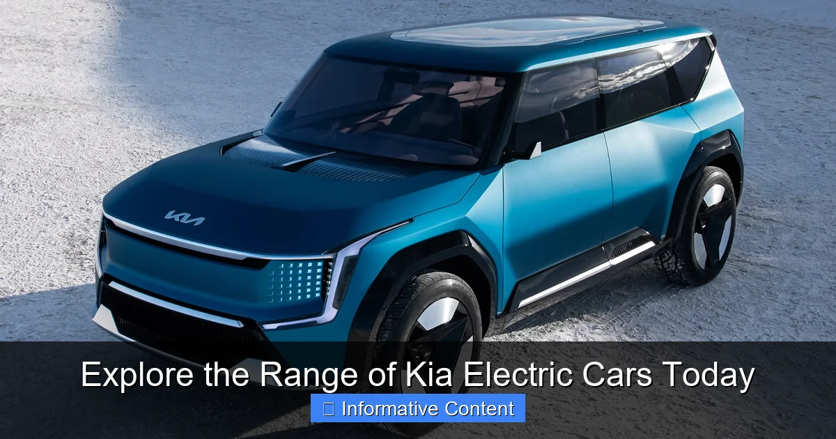 Explore the Range of Kia Electric Cars Today