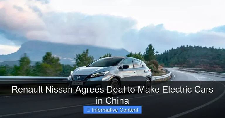 Renault Nissan Agrees Deal to Make Electric Cars in China
