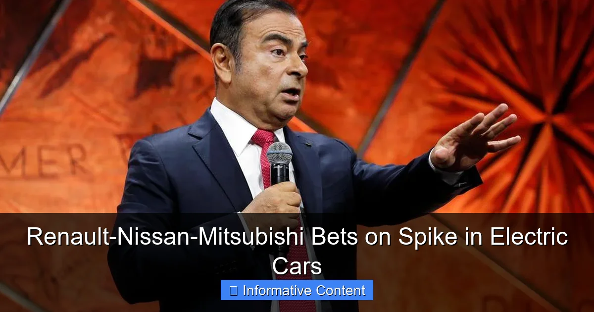 Renault-Nissan-Mitsubishi Bets on Spike in Electric Cars