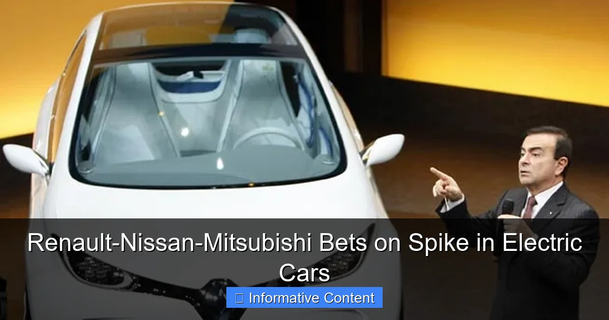 Renault-Nissan-Mitsubishi Bets on Spike in Electric Cars