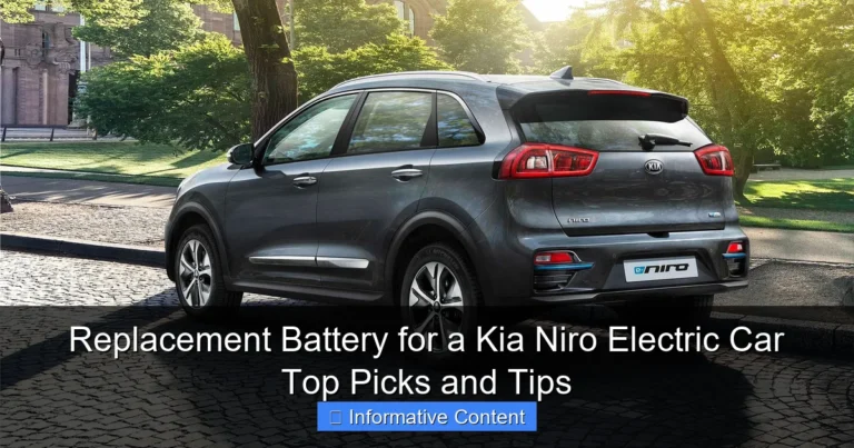 Replacement Battery for a Kia Niro Electric Car Top Picks and Tips