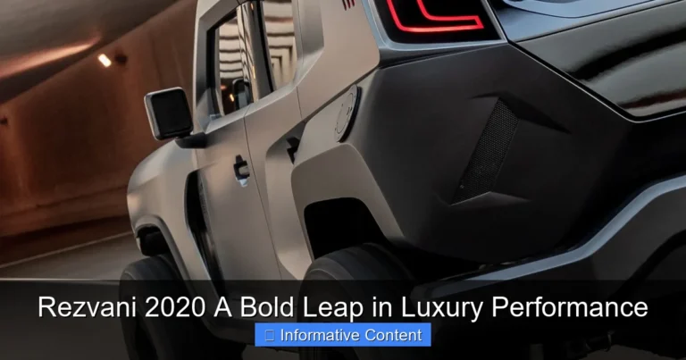 Rezvani 2020 A Bold Leap in Luxury Performance