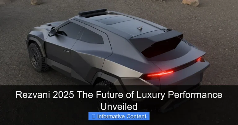 Rezvani 2025 The Future of Luxury Performance Unveiled