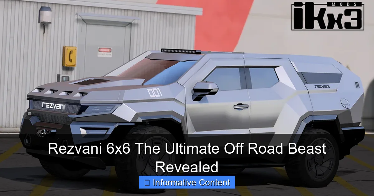 Rezvani 6x6 The Ultimate Off Road Beast Revealed