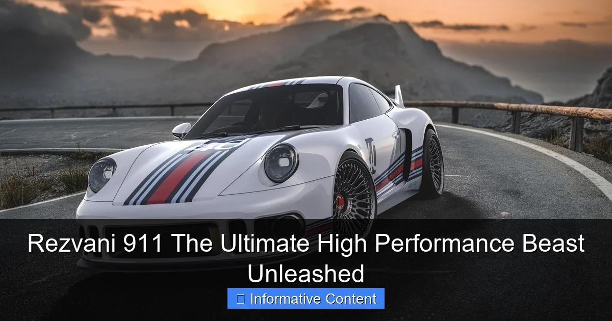 Rezvani 911 The Ultimate High Performance Beast Unleashed