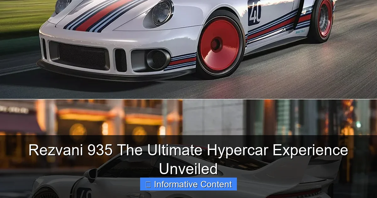 Rezvani 935 The Ultimate Hypercar Experience Unveiled