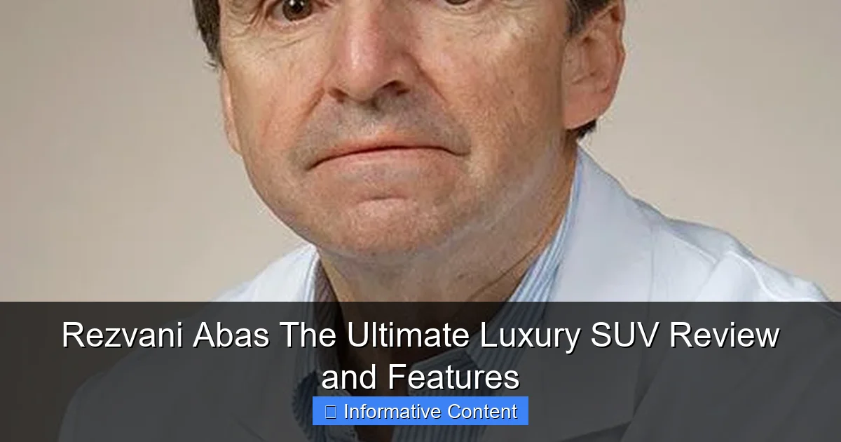 Rezvani Abas The Ultimate Luxury SUV Review and Features